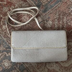 Vintage Whiting and Davis White Metal Mesh Purse